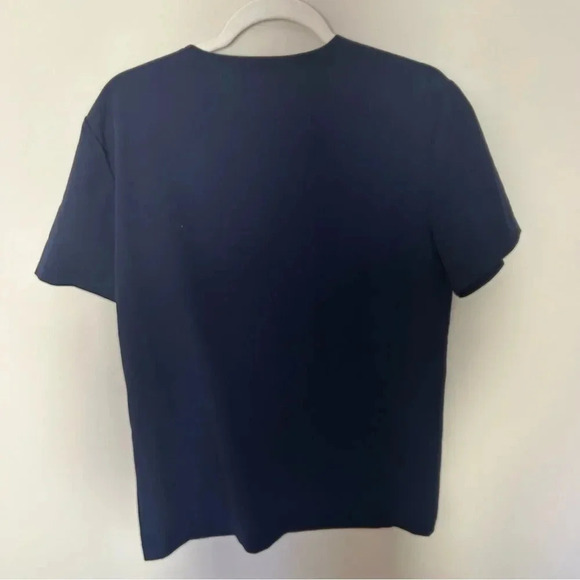 Figs Technical Collection Navy V-neck Pocket Pacora Bonded Scrub Top Small - Picture 5 of 7